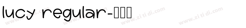 lucy regular字体转换